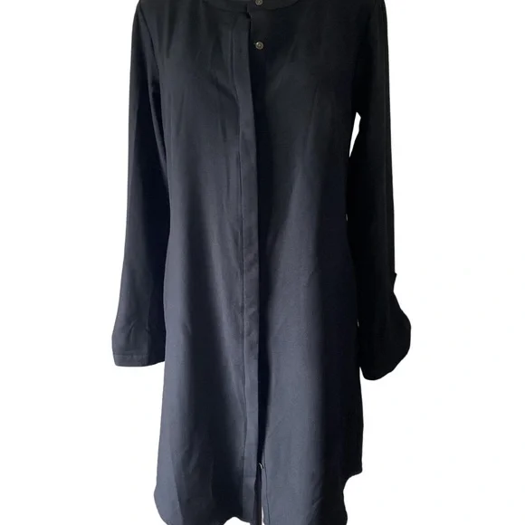 Merona Shirt Dress Black size Small - Picture 2 of 5